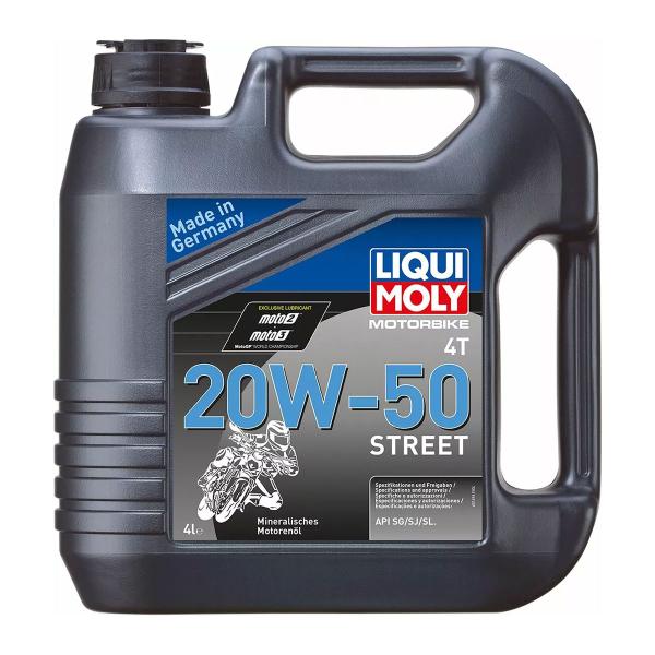 LIQUI MOLY Engine Oil 20W-50 Street 4T 4L mineral