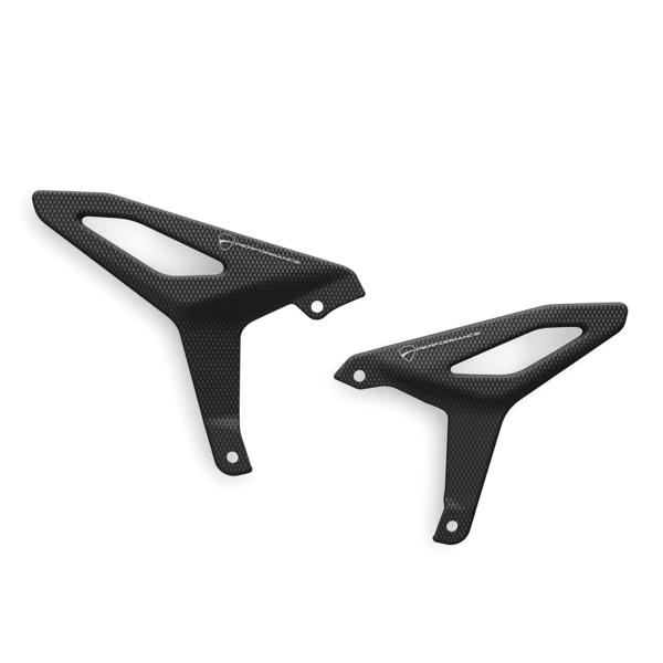 Ducati Performance carbon heel guards for footpegs Ducati Streetfighter V4/V4S 2025