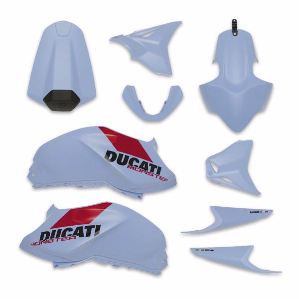 Ducati Performance Custom Complete Fairing Set light blue Monster 937 2021-2024
