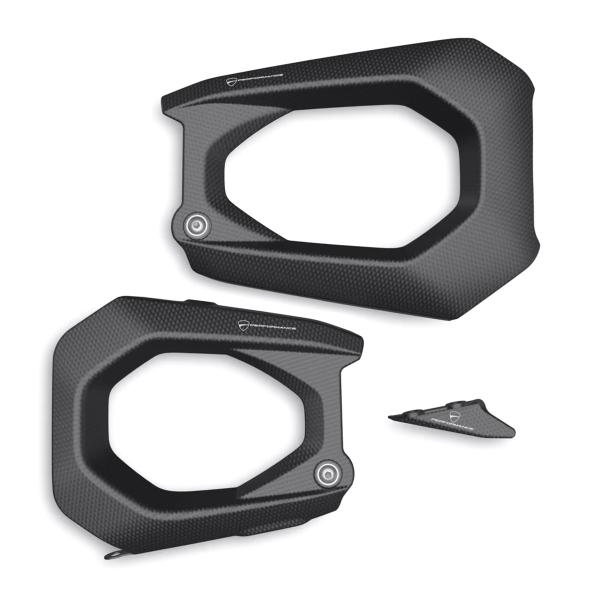 Cover protezione forcellone fibra carbonio opaco Ducati Streetfighter V4/V4S 2025
