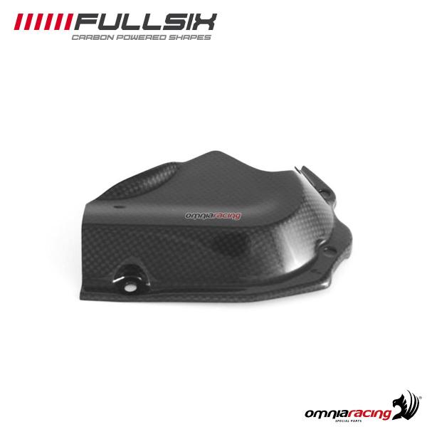 RICONDIZIONATO Protezione pignone Fullsix in fibra di carbonio lucido per Ducati Scrambler 800 15>