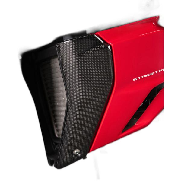 Copertura laterale inferiore radiatore Lightech carbonio Ducati Streetfighter V4 2020-2024