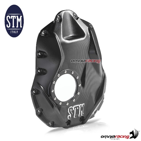 Carter in bagno dolio STM trasparente sculturato per BMW R1200GS colore nero
