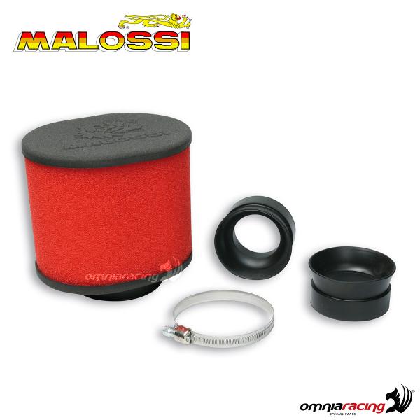 Malossi filtro aria Red filter E15 diametro 42/50/60mm dritto per carburatori PHBH-MIKUNI-KEIHIN