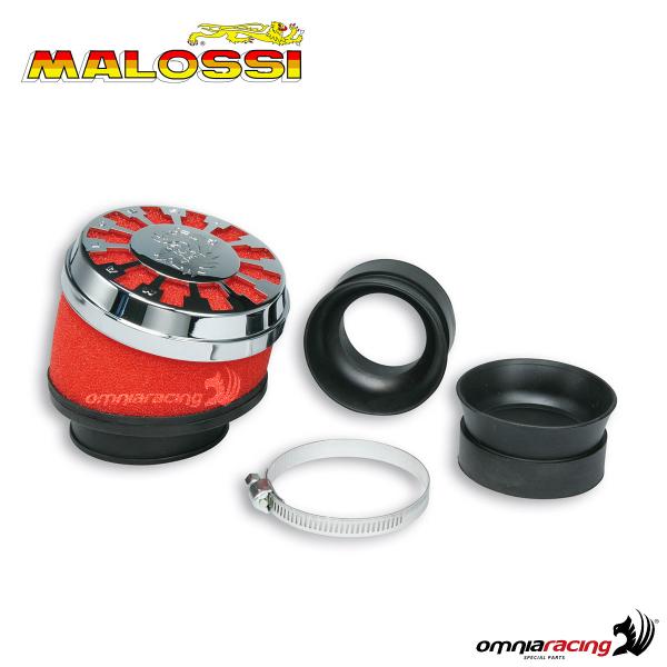 Malossi air filter Red filter E13 inclined 25 degrees for PHBH/MIKUNI/KEIHIN carburettors