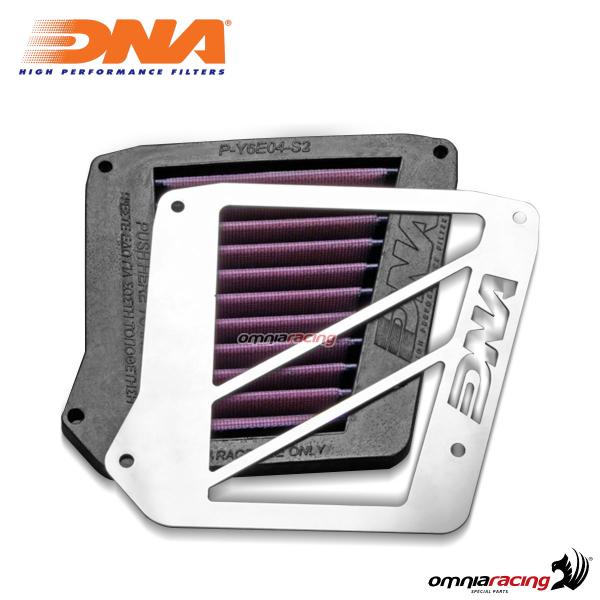 Coperchio DNA airbox originale stage 2 in acciaio inox+filtro aria DNA per Yamaha XT660R/X 2004-2014