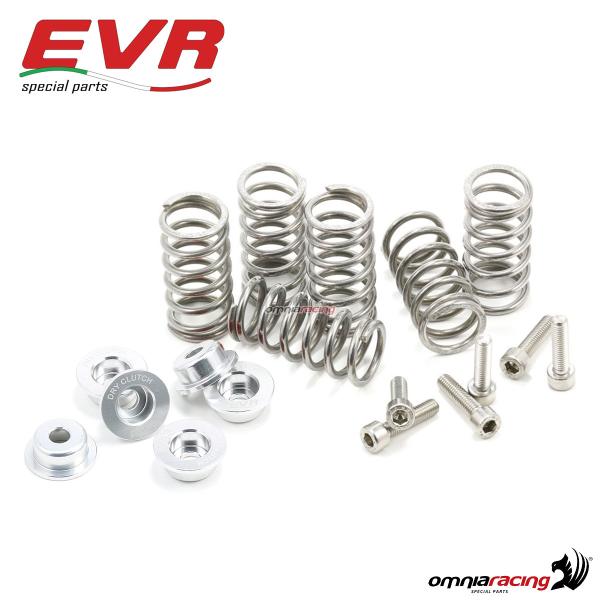Kit completo EVR viti molle euscinetti e scodellini H.6mm per frizioni originali Ducati color silver