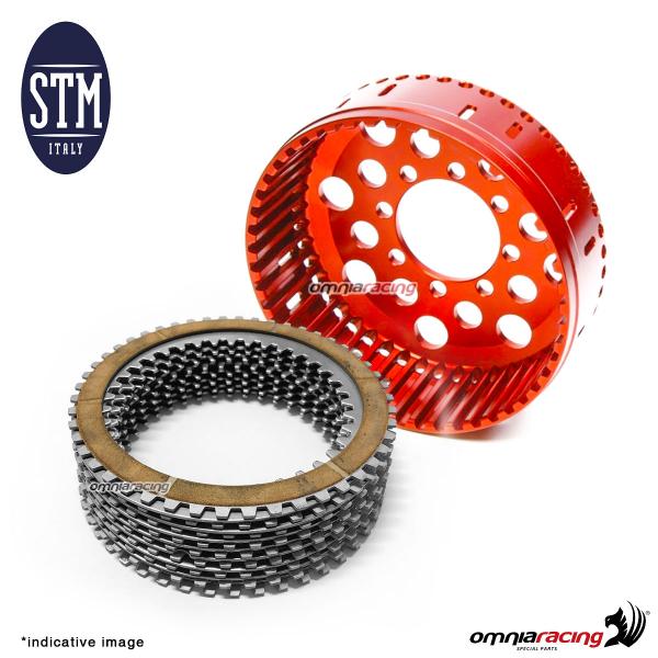 Dry basket + clutch plate set STM Z48 for OEM clutch high size for  Ducati 1198