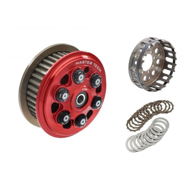 Frizione antisaltellamento MasterTech Z48 sinterizzati rossa Ducati Hypermotard 1100 EVO 10-12