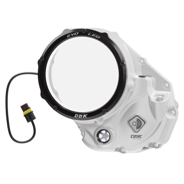 Carter frizione DBK Coperchio EVO LED Silver-Nero Ducati Scrambler 800 Classic 2015-2018