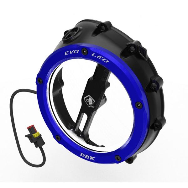Carter frizione DBK Coperchio EVO LED trasparente Nero-Blu BMW M1000R 2023-2025