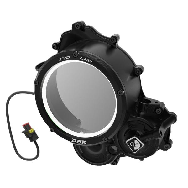 Carter frizione DBK Coperchio EVO LED Nero-Nero Ducati Hypermotard 698 Mono RVE 2024-2025