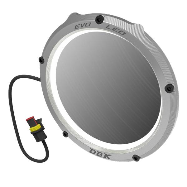 DBK Silver EVO LED clear clutch cover conversion kit Ducati Diavel 1260S 2019-2022