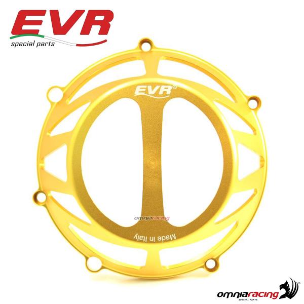 EVR protezione carter coperchio frizione alluminio oro per Ducati a secco