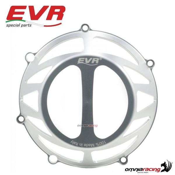 EVR protezione carter coperchio frizione alluminio silver per Ducati a secco