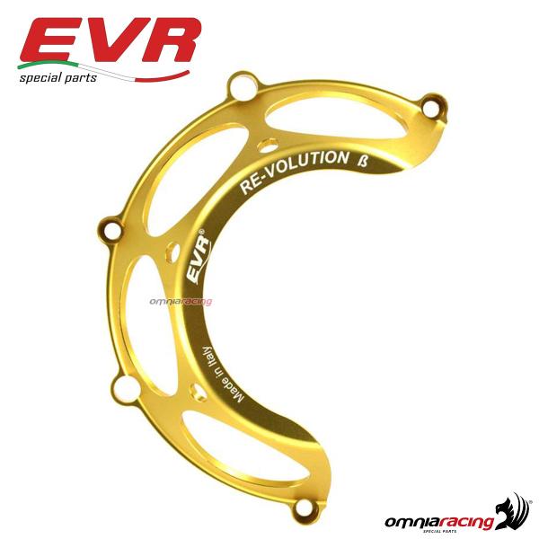 EVR V1 protezione carter coperchio frizione tagliato alluminio oro per Ducati a secco