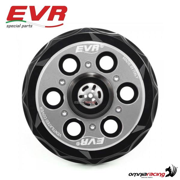 EVR spingidisco ventilato progressivo AntiClank nero/silver per frizioni Ducati