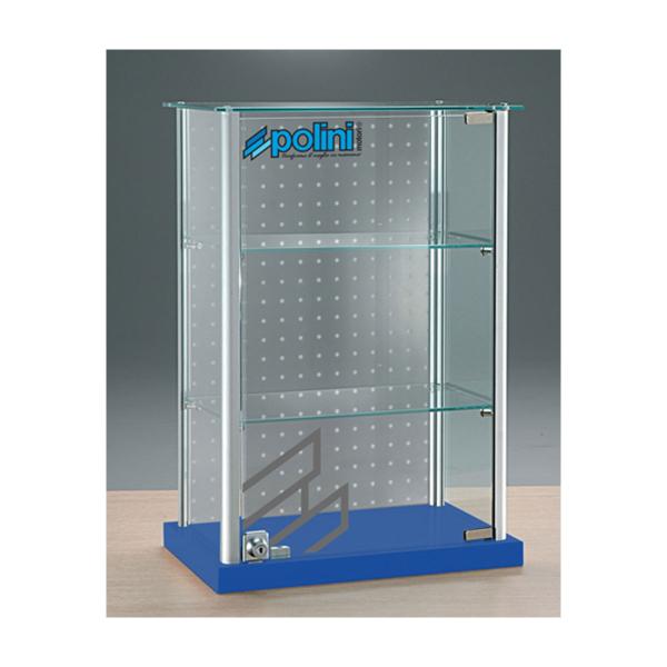 Polini desk glass display (l.40xp.25xh.60)