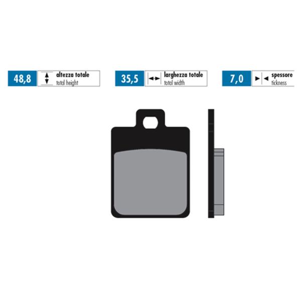 Polini brake pads for race