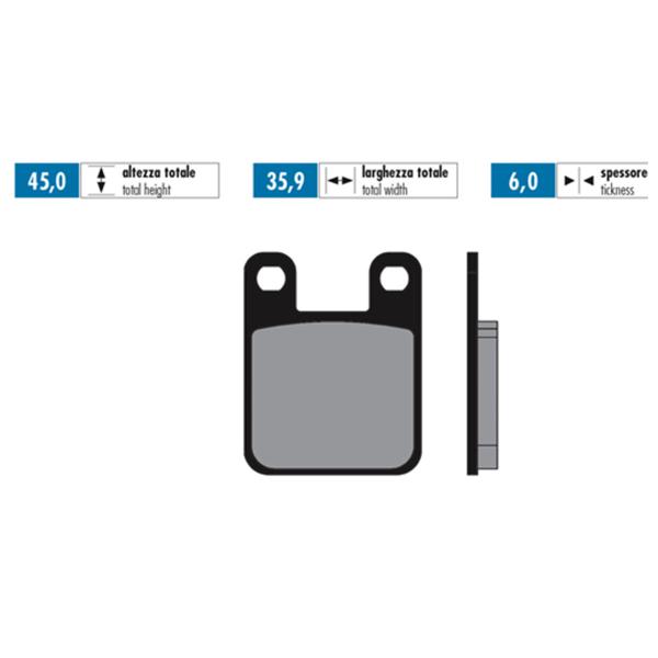 Polini brake pads for race