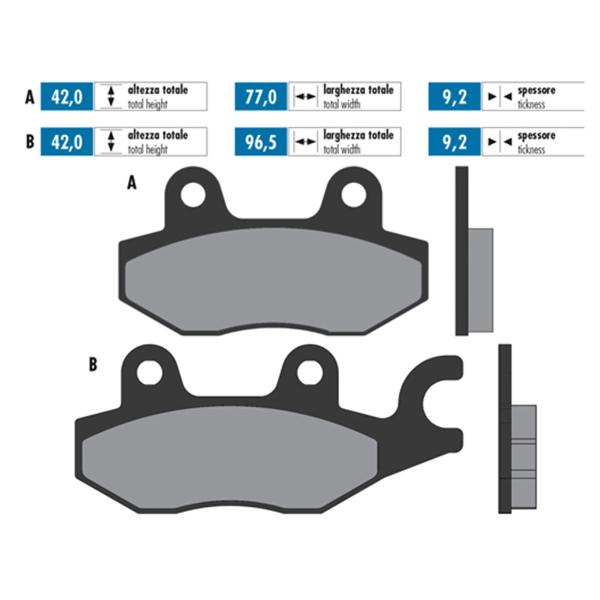 Polini brake pads original