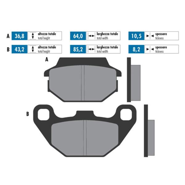 Polini brake pads original