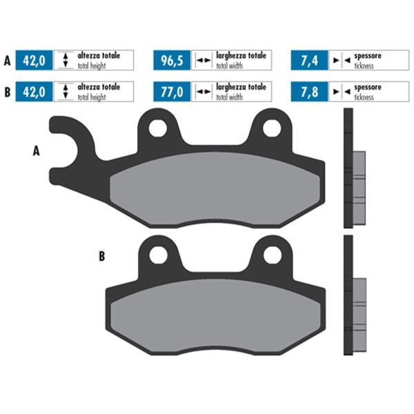 Polini brake pads original