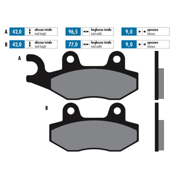 Polini brake pads original