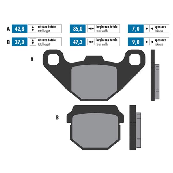 Polini brake pads original