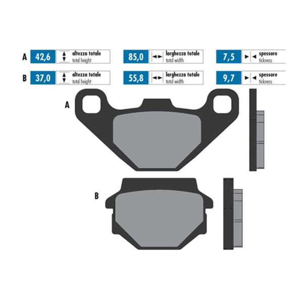 Polini brake pads original