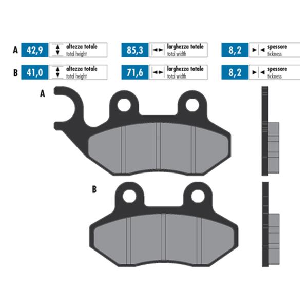 Polini brake pads original