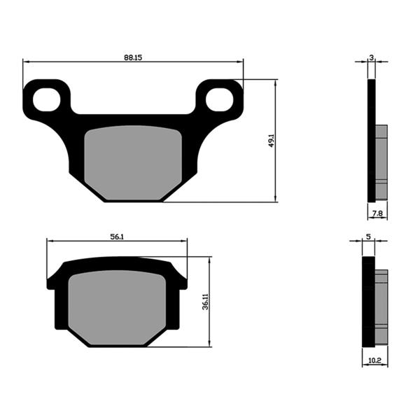 Polini brake pads original