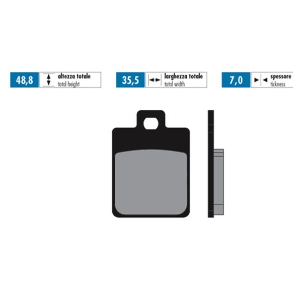 Polini brake pads sintered