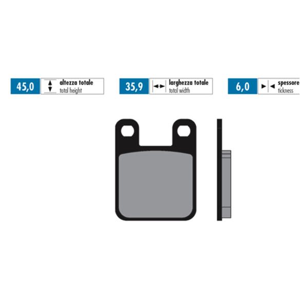 Polini brake pads sintered