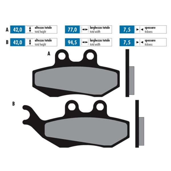 Polini pastiglie freno sintered