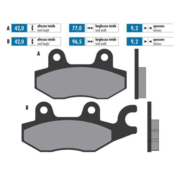 Polini pastiglie freno sintered