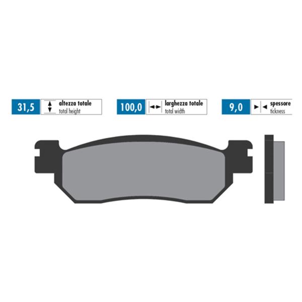 Polini pastiglie freno sintered
