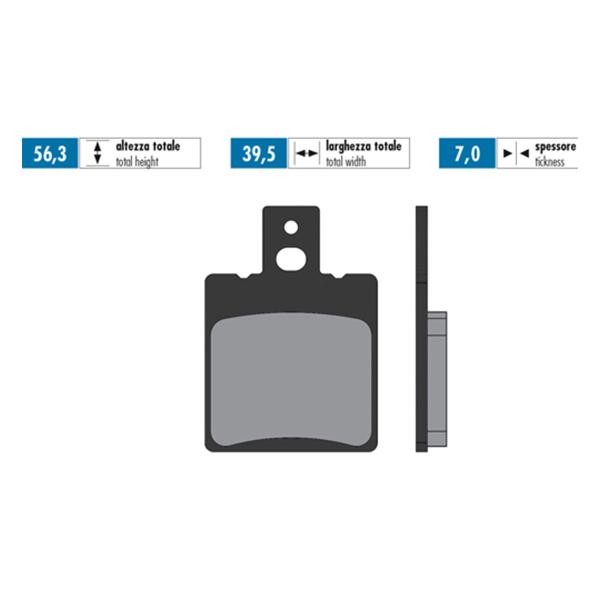 Polini brake pads sintered