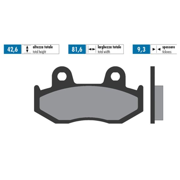 Polini brake pads sintered