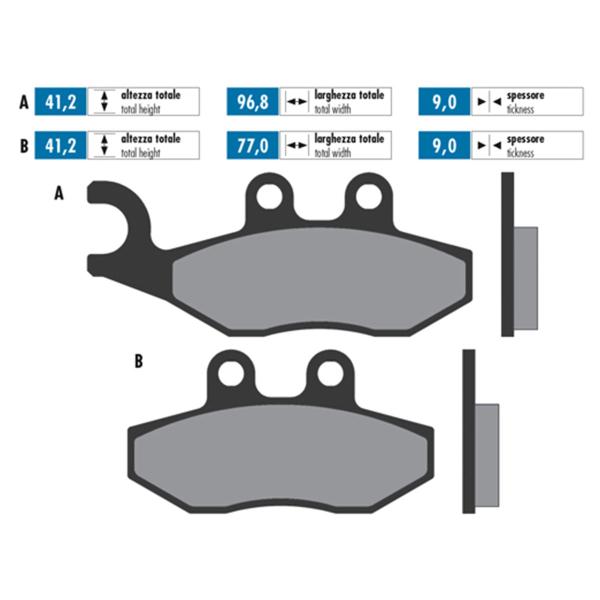 Polini brake pads sintered