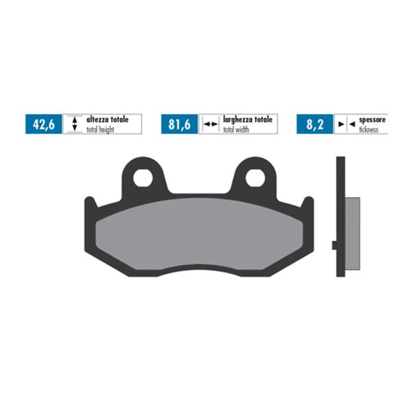 Polini brake pads sintered