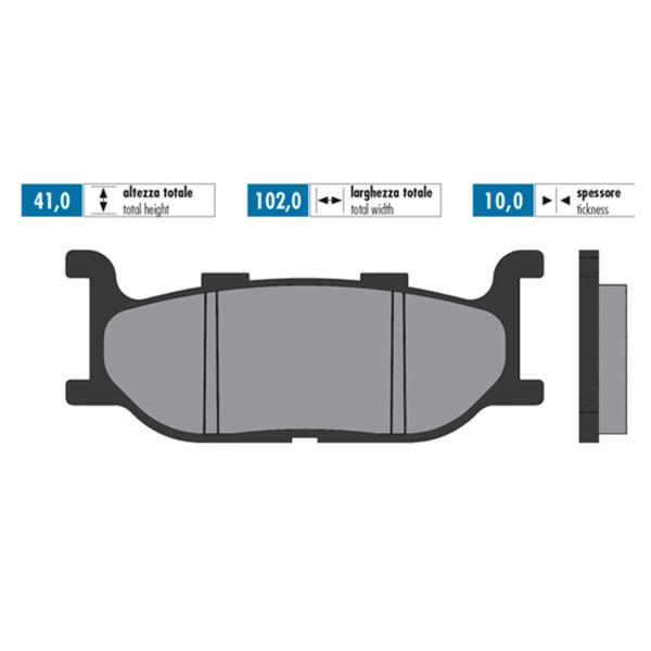 Polini brake pads sintered