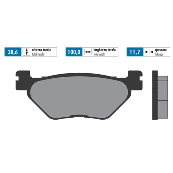 Polini brake pads sintered
