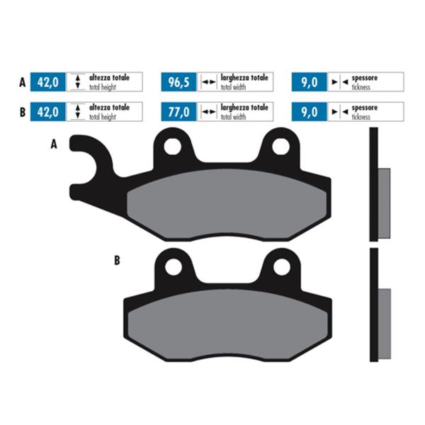 Polini brake pads sintered