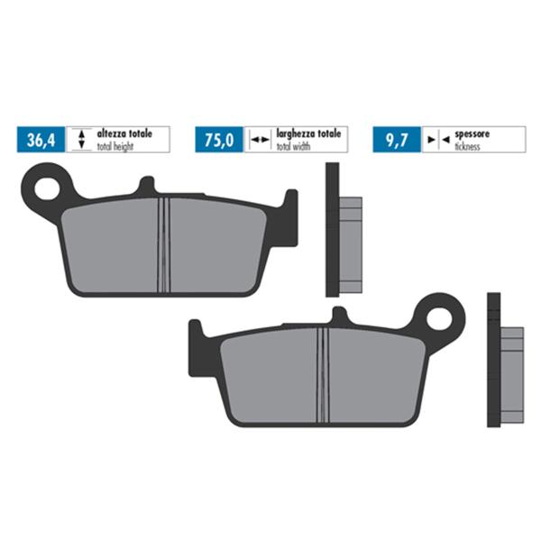 Polini pastiglie freno sintered