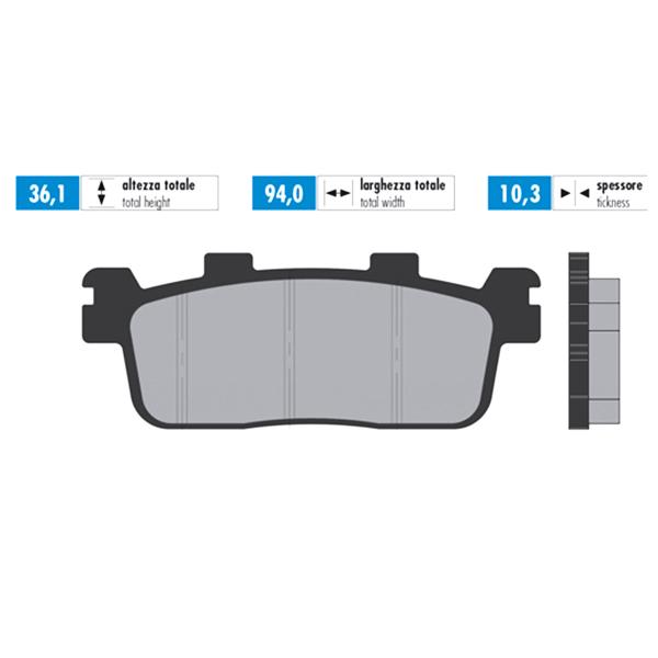 Polini brake pads sintered