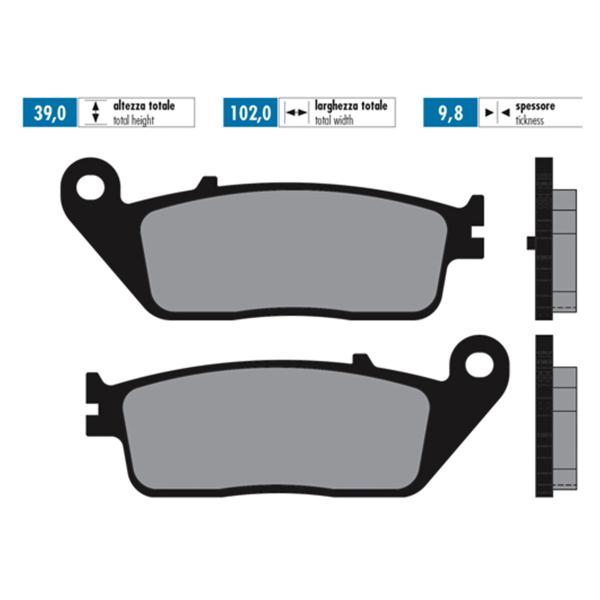 Polini brake pads sintered