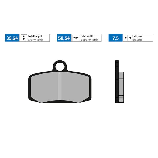 Polini brake pads sintered