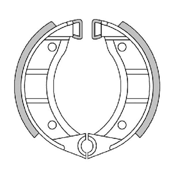 Polini brake shoes d. 90x18 (with springs)
