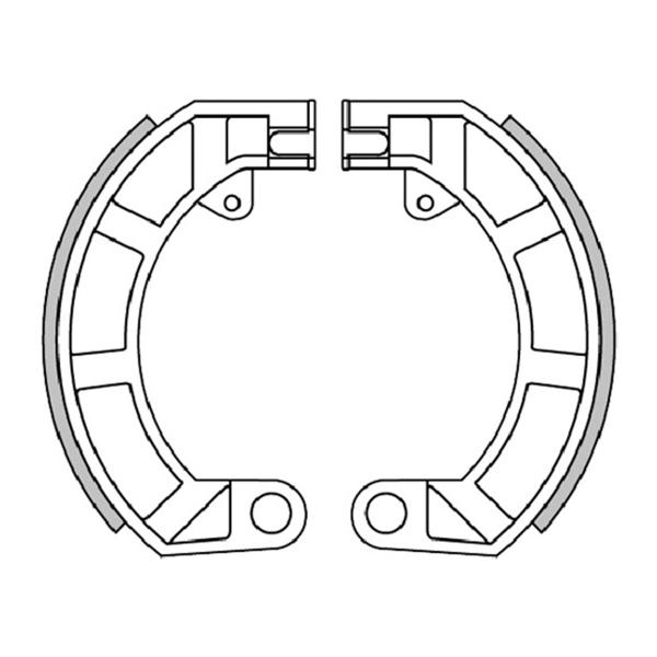 Polini brake shoes d. 150x24 (no springs)